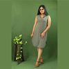 Picture of Sleeveless Linen  A Line short Dress