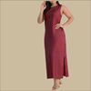 Picture of Round Neck Sleeveless A Line Long frock