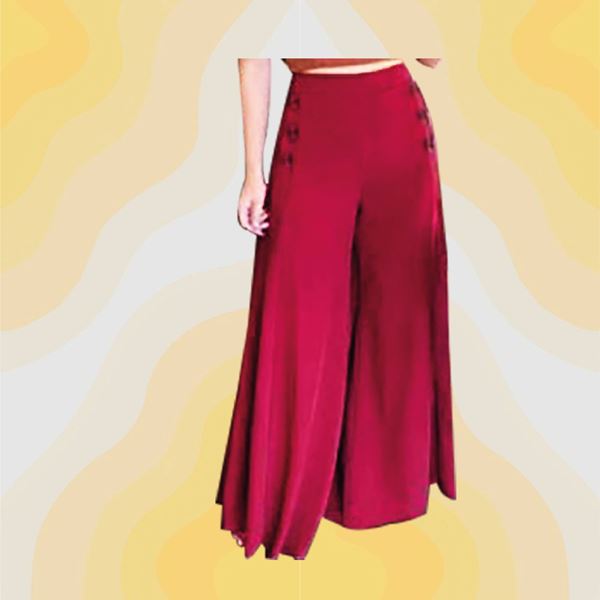 Picture of Women's Wide  Leg High Quality  Elastic Pants