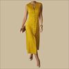 Picture of Full Open Round Neck Sleeveless A Line Long frock