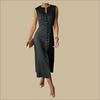 Picture of Full Open Round Neck Sleeveless A Line Long frock